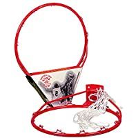 Sure Shot - Aro de Baloncesto con Red- Color Rojo y Blanco